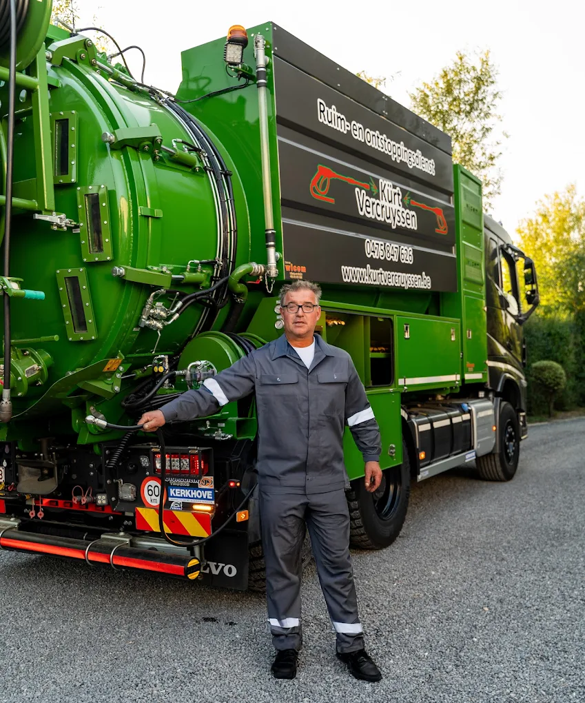 Kurt Vercruyssen - Eigenaar van Vercruyssen Ruim en Ontstoppingsdienst